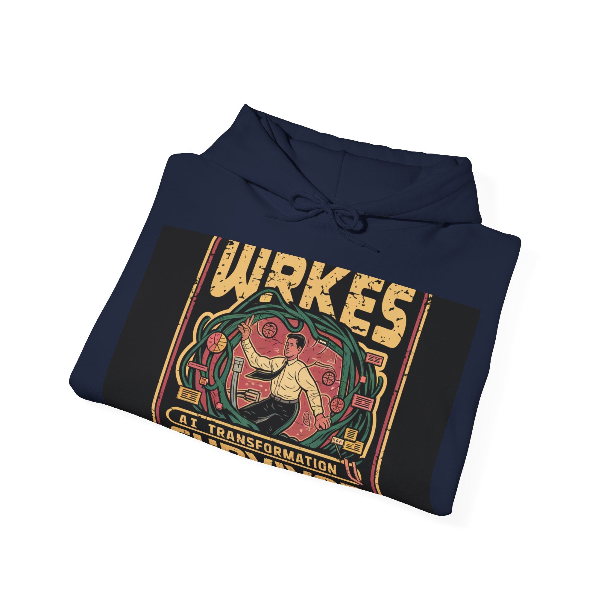 Ai Transformation Survivor - Trendy Teez Funny Hoodie mockup