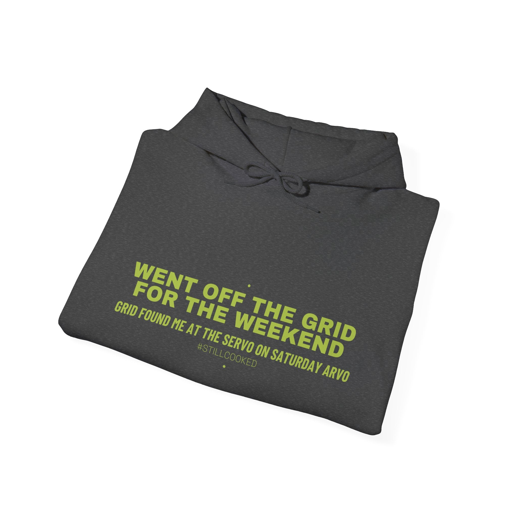 Went Off The Grid For The Weekend - Trendy Teez Funny Hoodie mockup