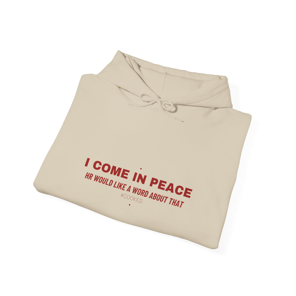 I Come In Peace - Trendy Teez Funny Hoodie mockup