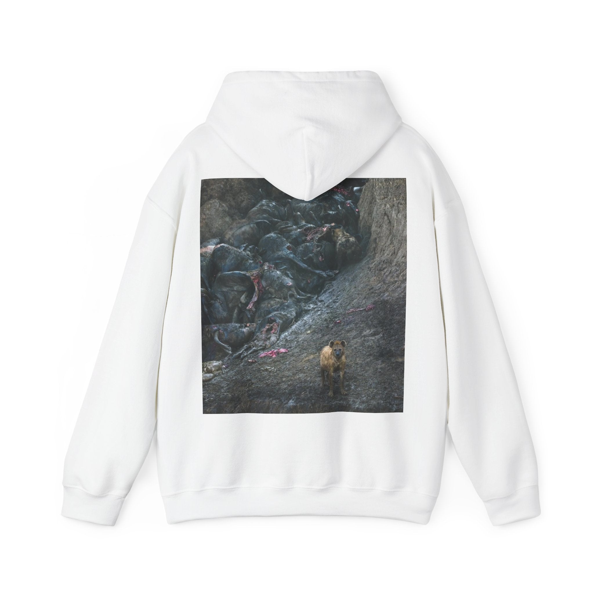 Feast / In The Surge To Cross The Mara River Th... — Hard Hoodie (Back Print)