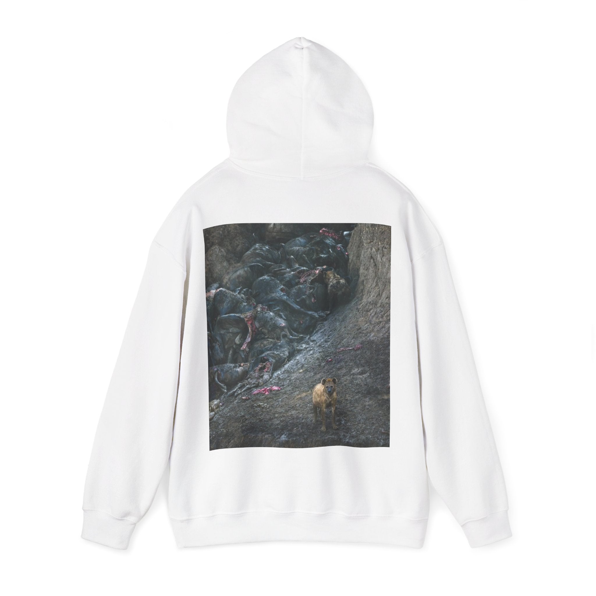 Feast / In The Surge To Cross The Mara River Th... — Hard Hoodie (Back Print)