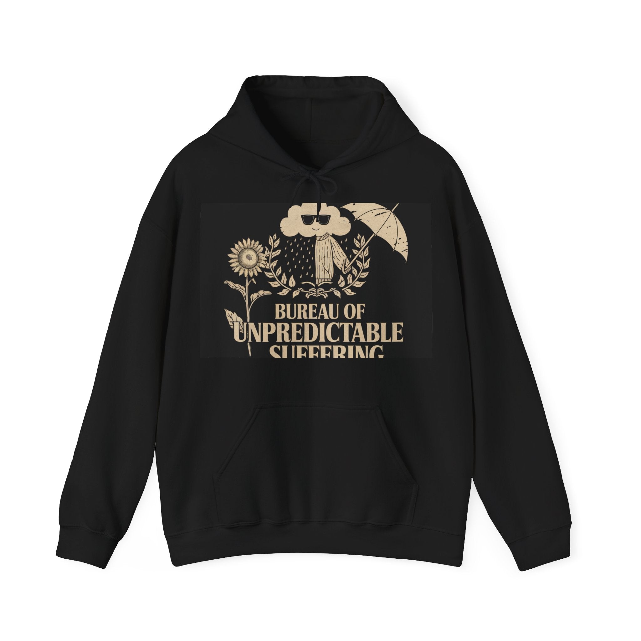 Bureau Of Unpredictable Suffering - Trendy Teez Funny Hoodie mockup