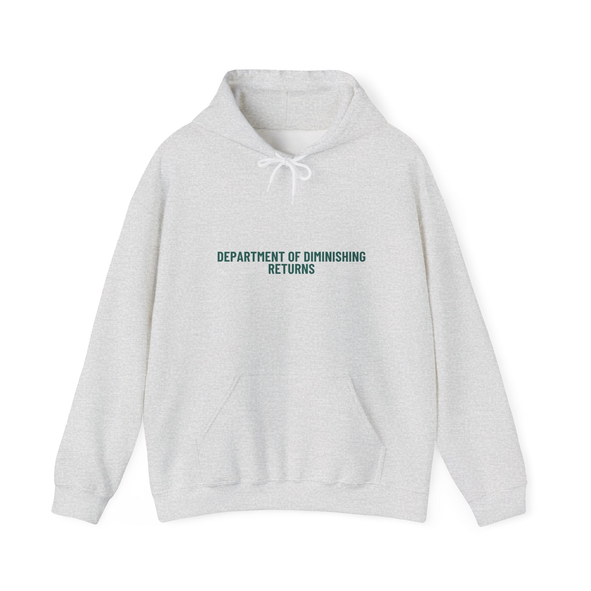 Department Of Diminishing Returns - Trendy Teez Funny Hoodie mockup