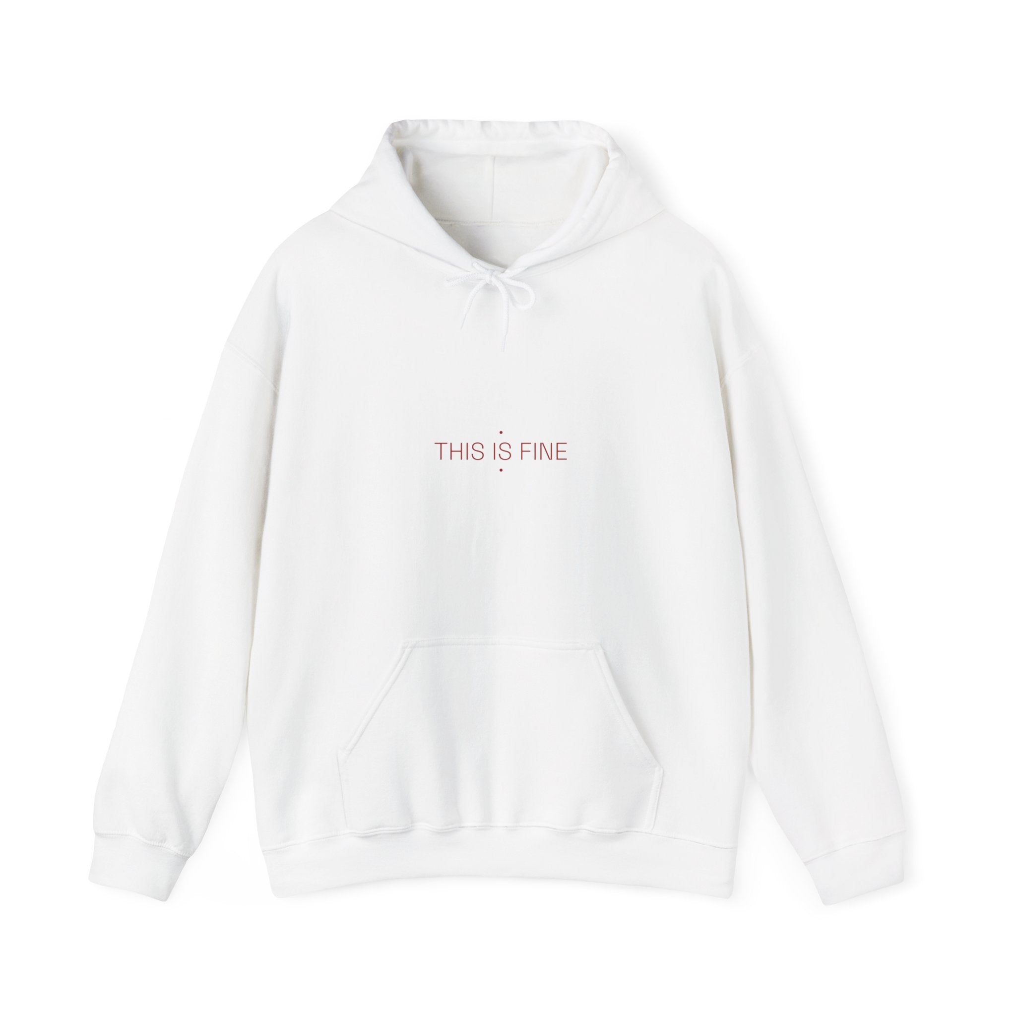This Is Fine - Trendy Teez Funny Hoodie mockup