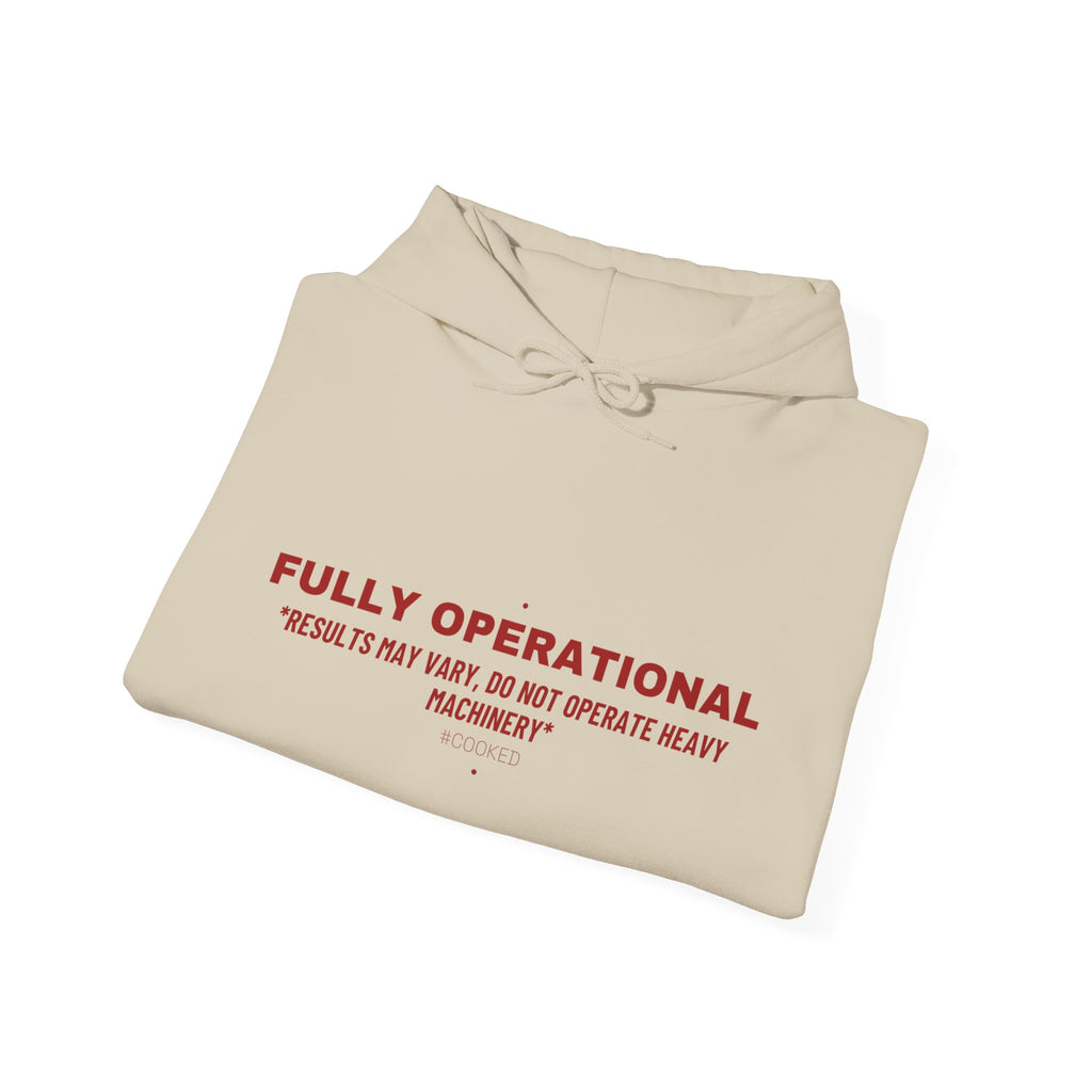 Fully Operational - Trendy Teez Funny Hoodie mockup