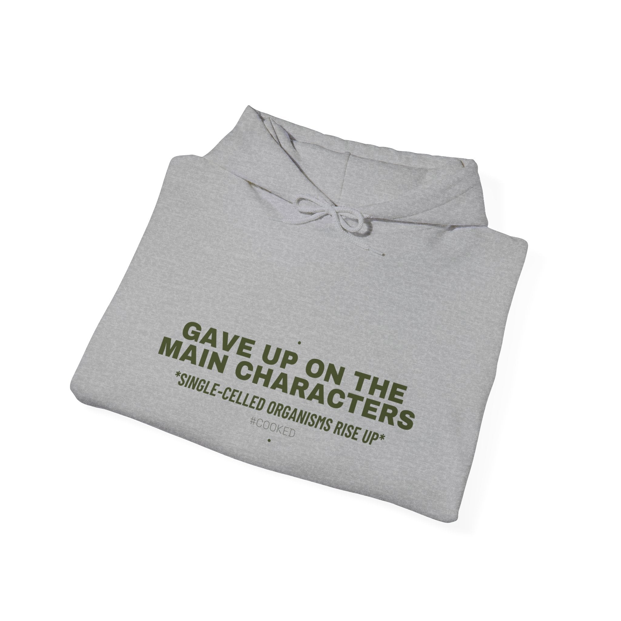 Gave Up On The Main Characters - Trendy Teez Funny Hoodie mockup