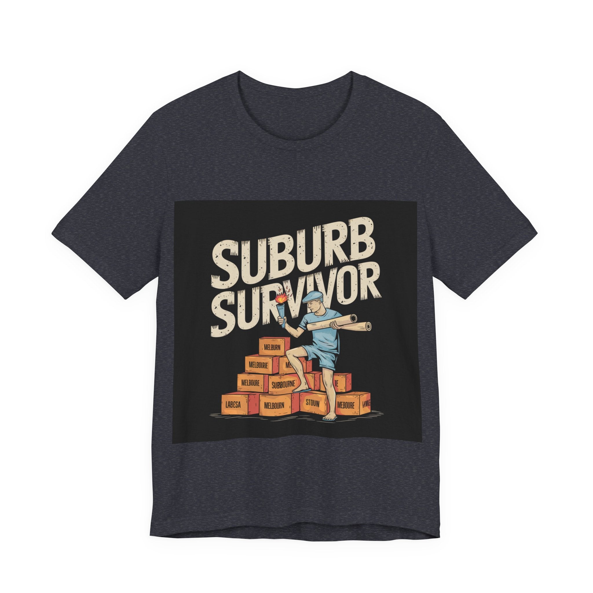 Suburb Survivor - Trendy Teez Funny Tee mockup
