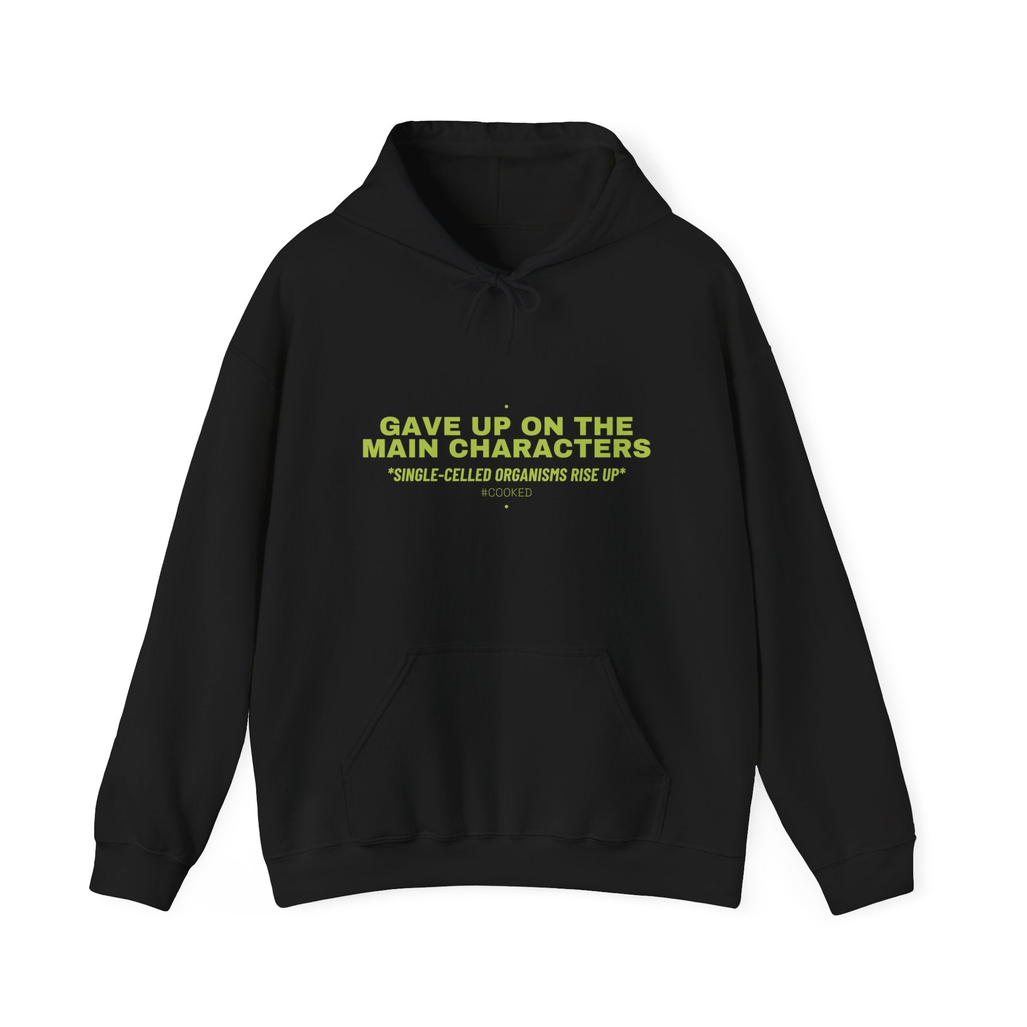 Gave Up On The Main Characters - Trendy Teez Funny Hoodie mockup