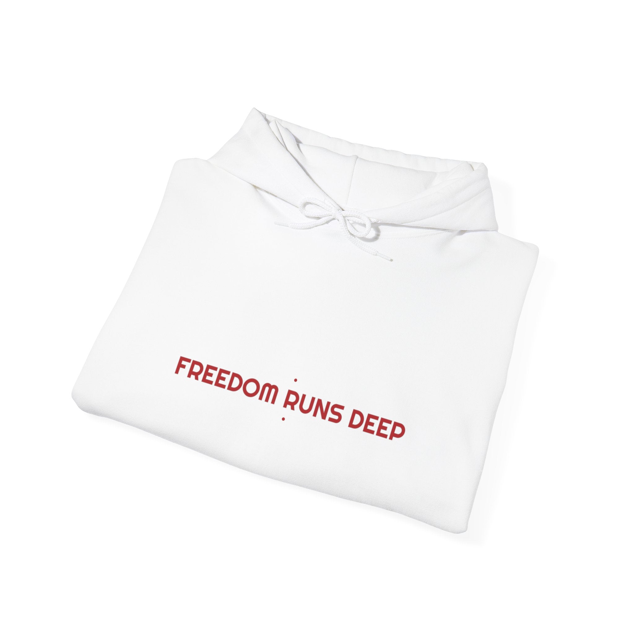 Freedom Runs Deep - Trendy Teez Funny Hoodie mockup