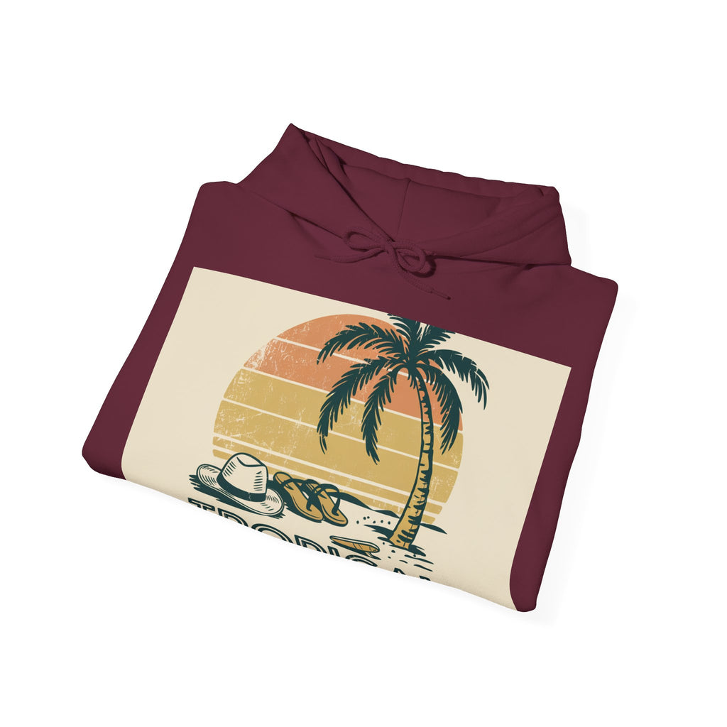 Tropical State Of Mind - Trendy Teez Funny Hoodie mockup
