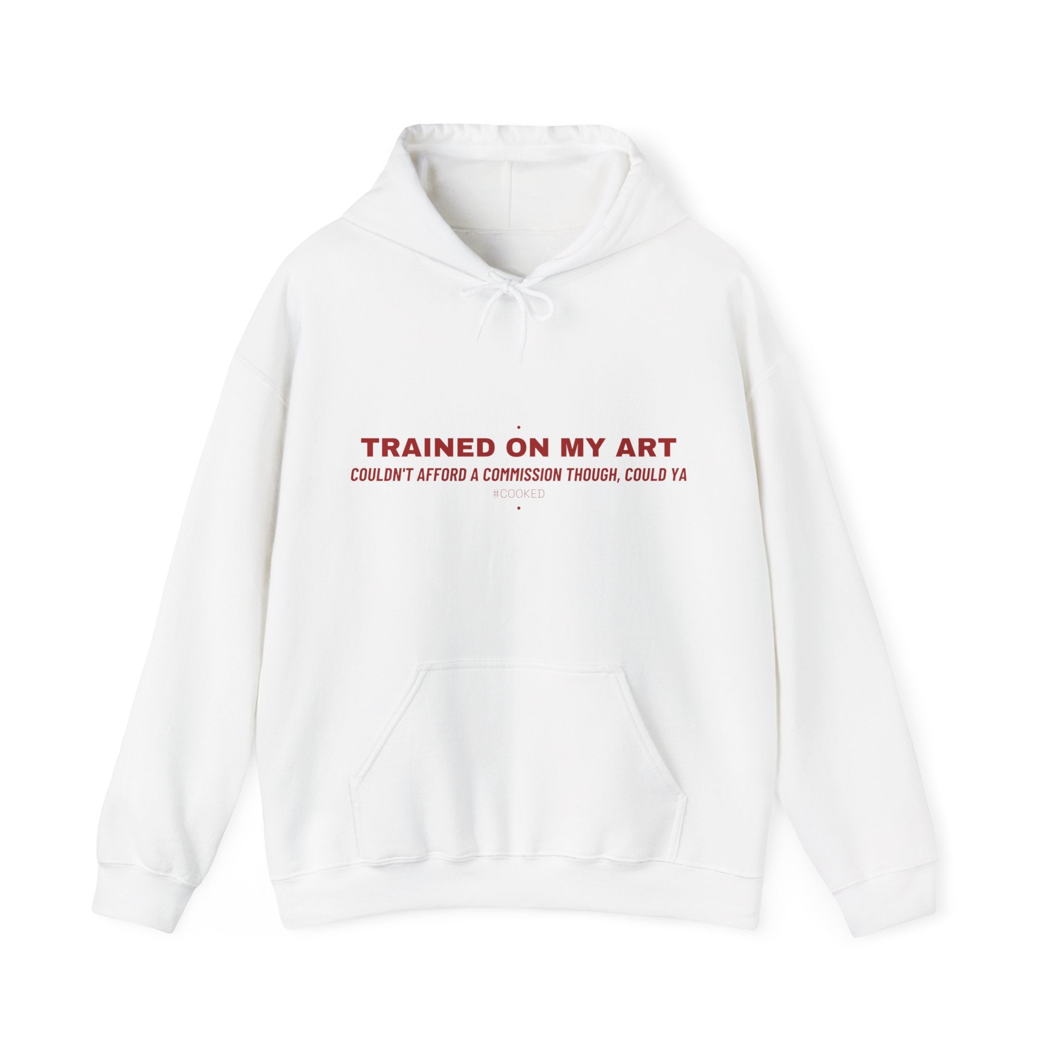 Trained On My Art - Trendy Teez Funny Hoodie mockup