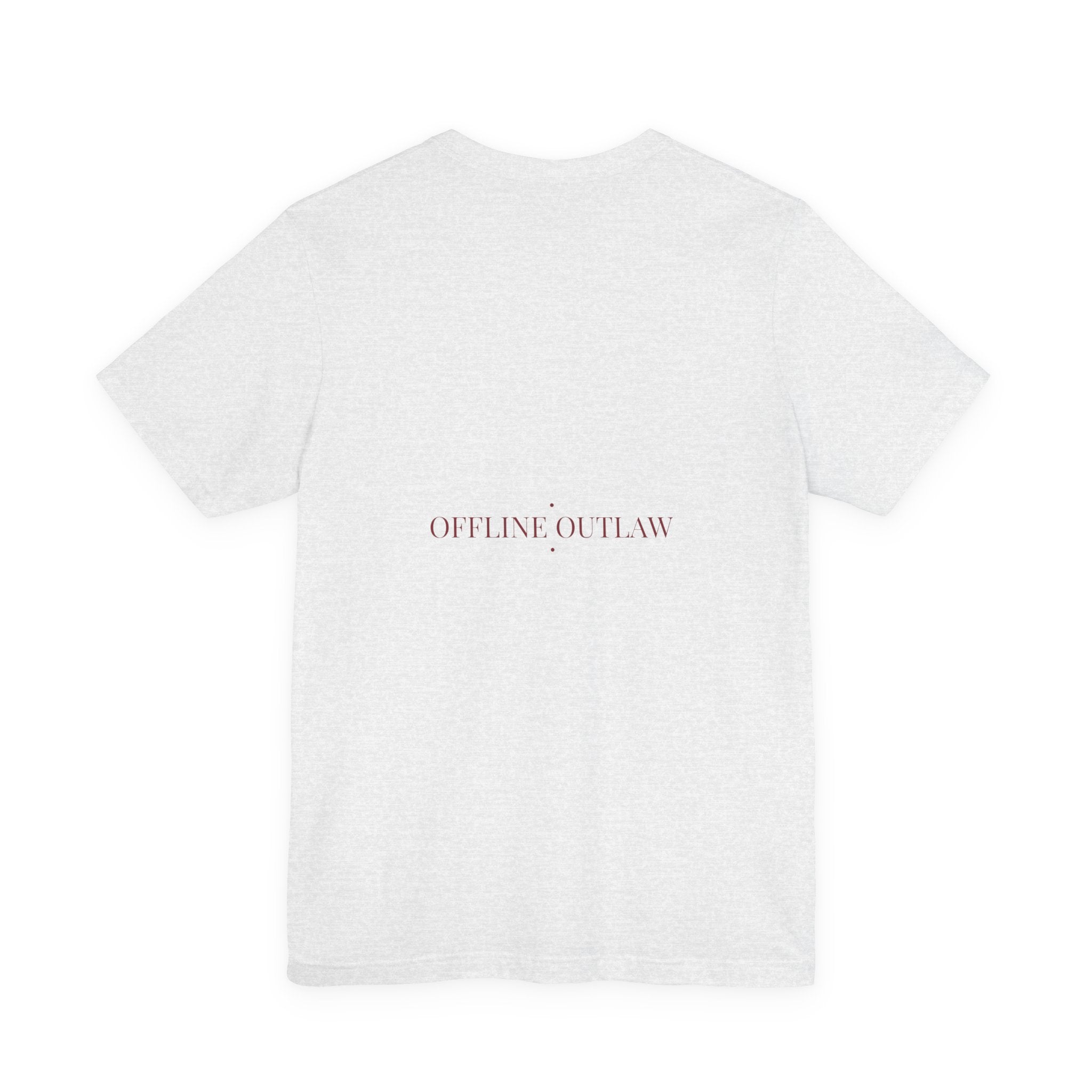 Offline Outlaw - Trendy Teez Funny Tee (Back Print) mockup