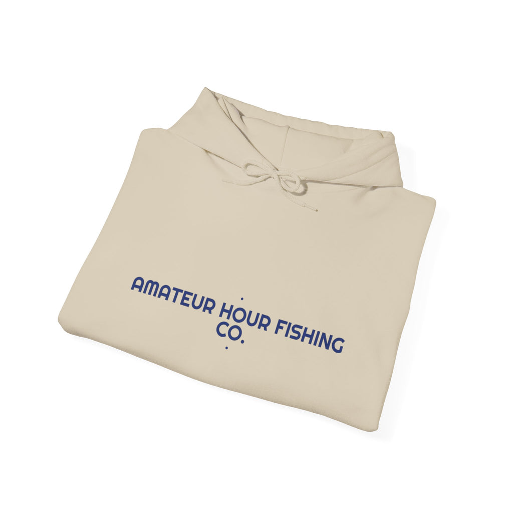 Amateur Hour Fishing Co. - Trendy Teez Funny Hoodie mockup