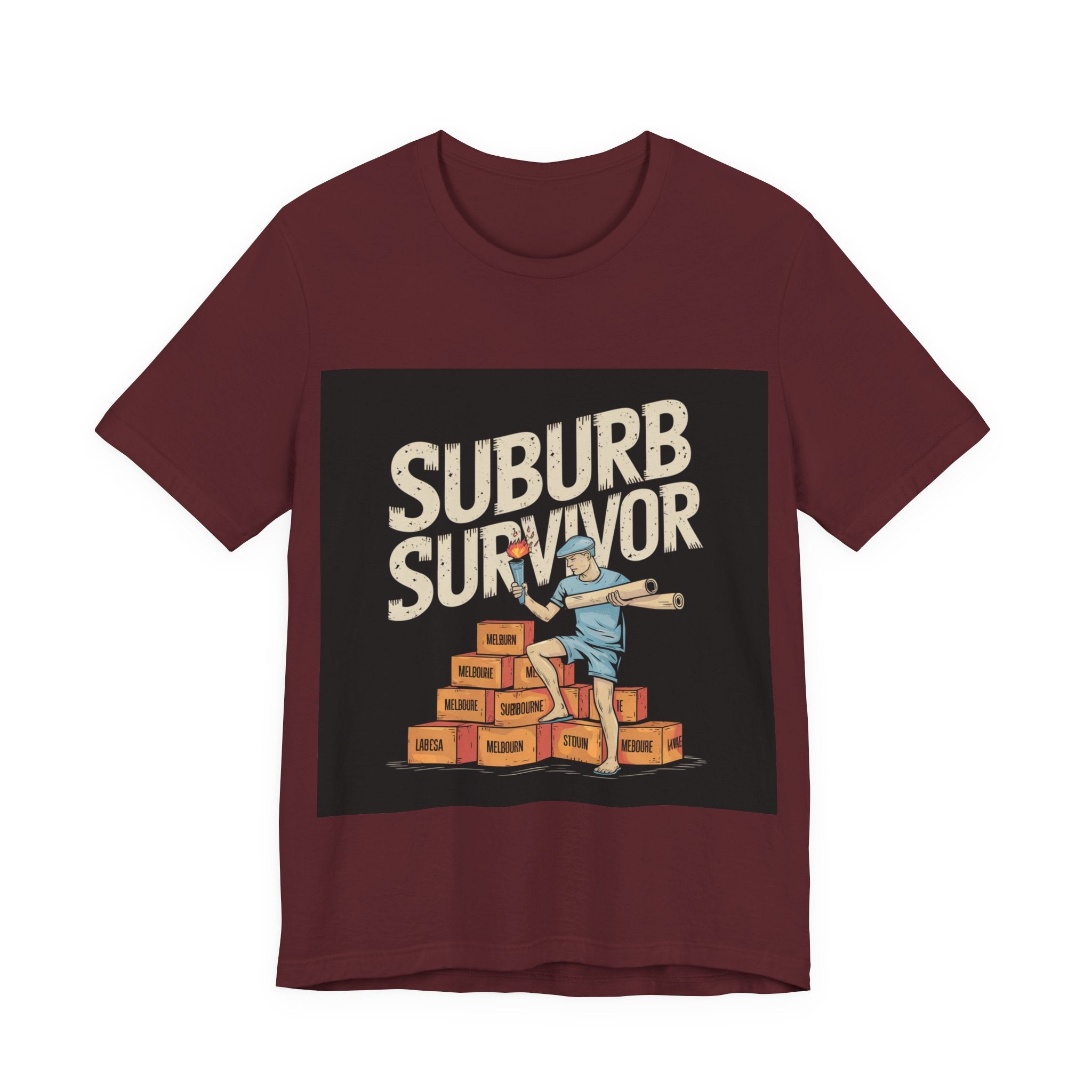 Suburb Survivor - Trendy Teez Funny Tee mockup