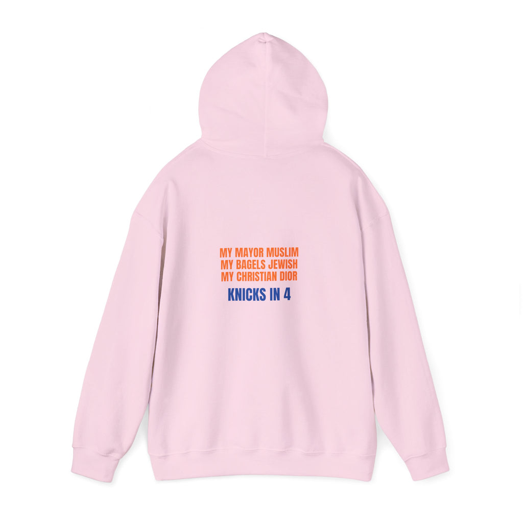Knicks In 4 Liberty Ball - Trendy Teez Hoodie (Graphic Front + Text Back) mockup