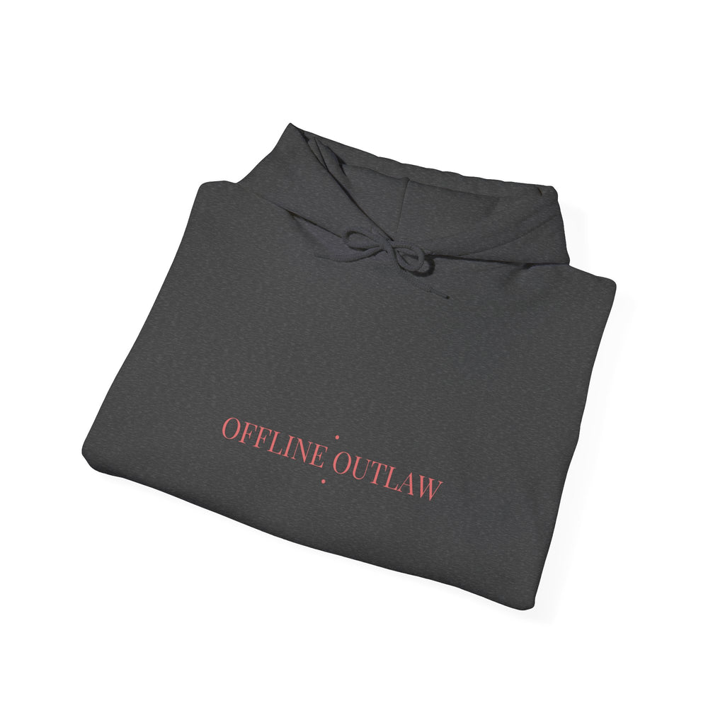Offline Outlaw - Trendy Teez Funny Hoodie mockup