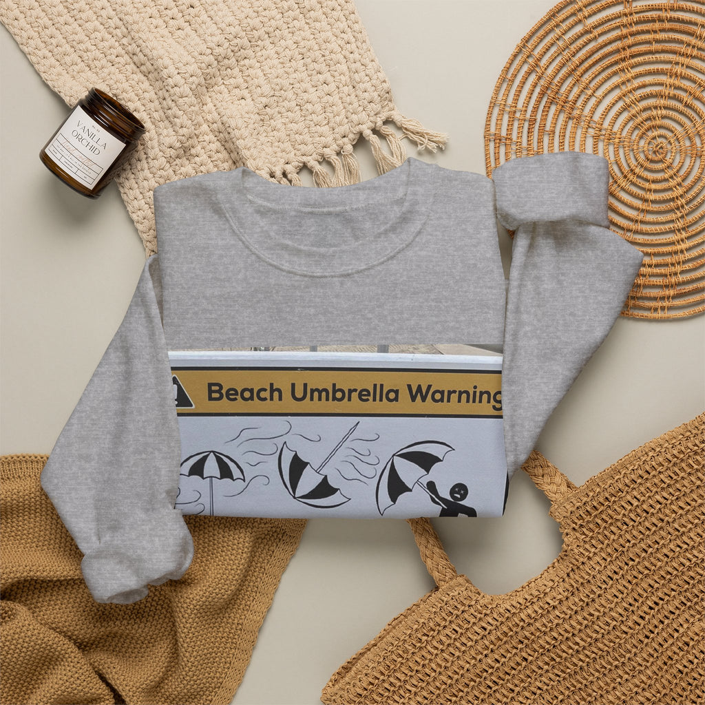 Flying Beach Umbrellas (Ocean City, Nj) — Hard Crewneck
