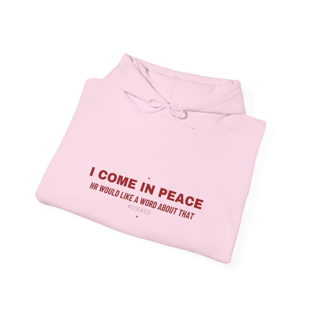I Come In Peace - Trendy Teez Funny Hoodie mockup