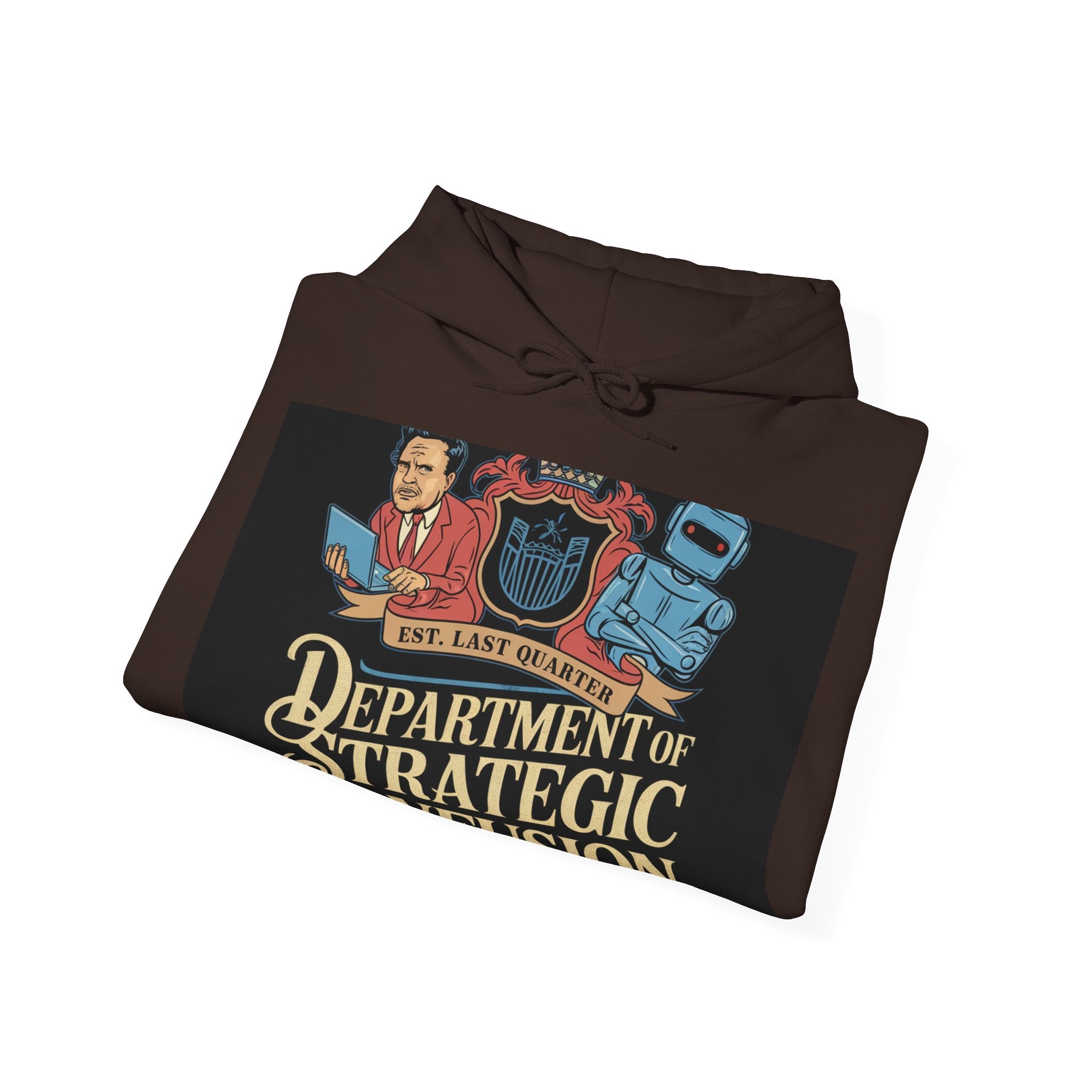 Department Of Strategic Confusion - Trendy Teez Funny Hoodie mockup