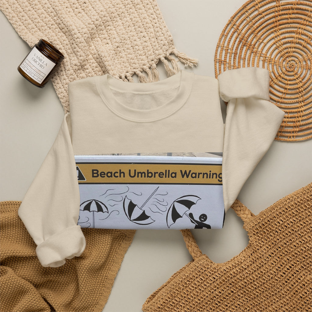 Flying Beach Umbrellas (Ocean City, Nj) — Hard Crewneck