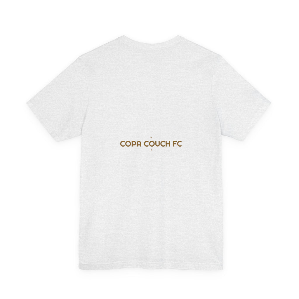 Copa Couch Fc - Trendy Teez Funny Tee (Back Print) mockup