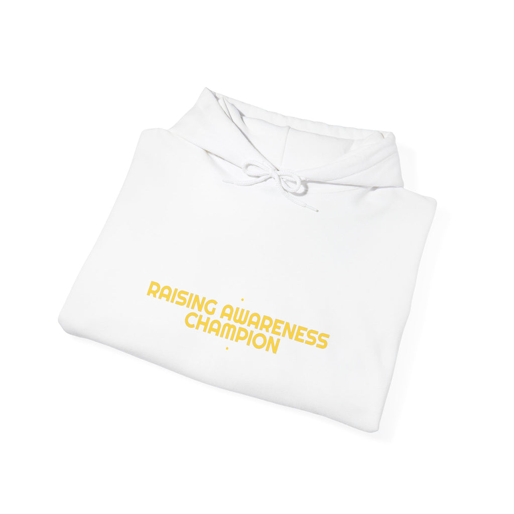 Raising Awareness Champion - Trendy Teez Funny Hoodie mockup