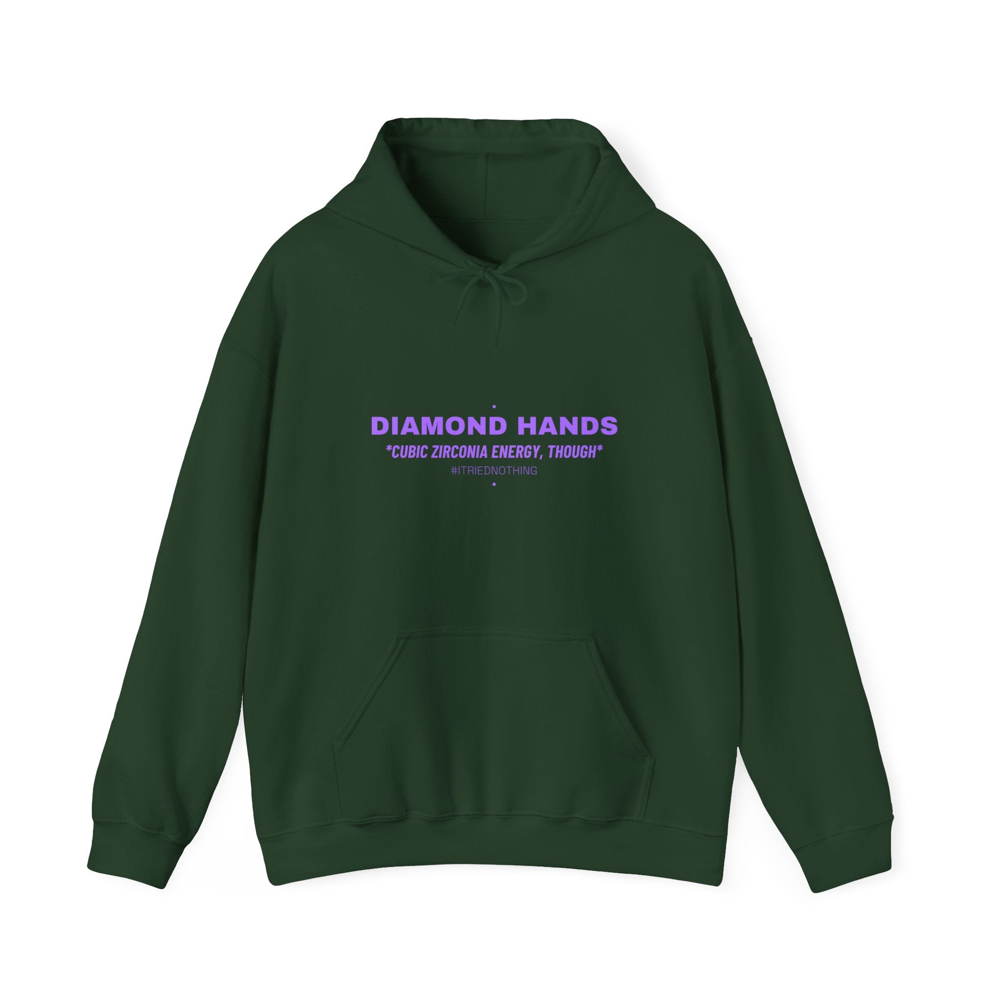 Diamond Hands - Trendy Teez Funny Hoodie mockup