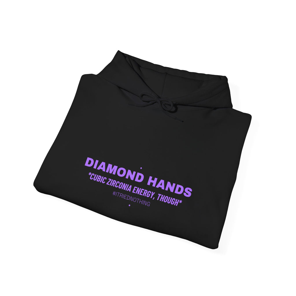 Diamond Hands - Trendy Teez Funny Hoodie mockup