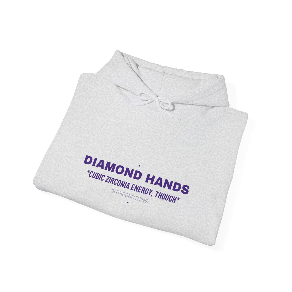 Diamond Hands - Trendy Teez Funny Hoodie mockup
