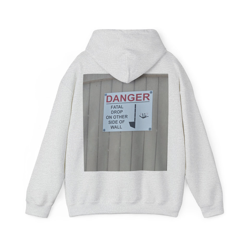 A Sign In A Plaza Near My House. This Wall Back... — Hard Hoodie (Back Print)
