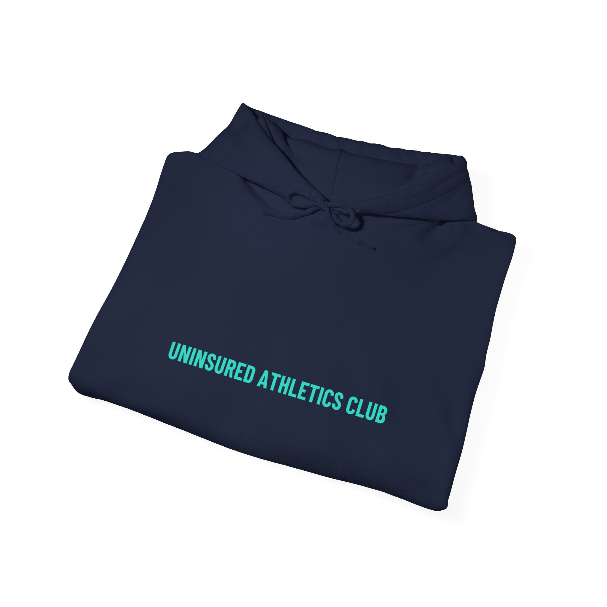 Uninsured Athletics Club - Trendy Teez Funny Hoodie mockup