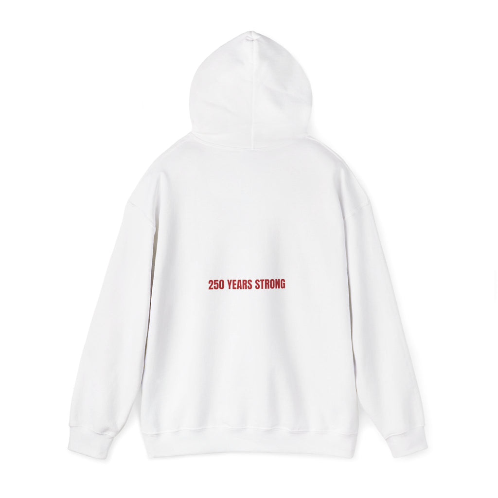 250 Years Strong — Funny Hoodie (Back Print)