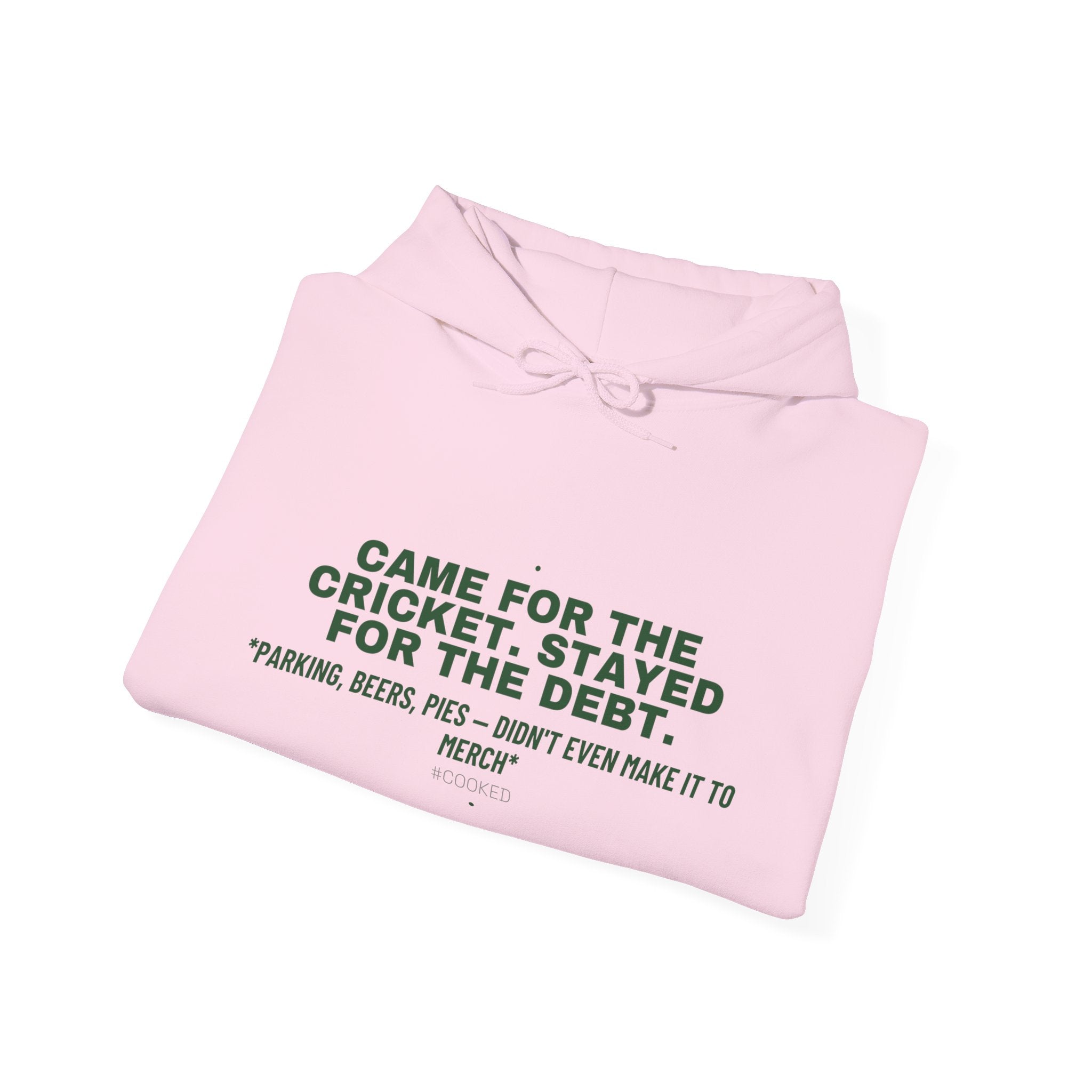 Came For The Cricket. Stayed For The Debt. - Trendy Teez Funny Hoodie mockup