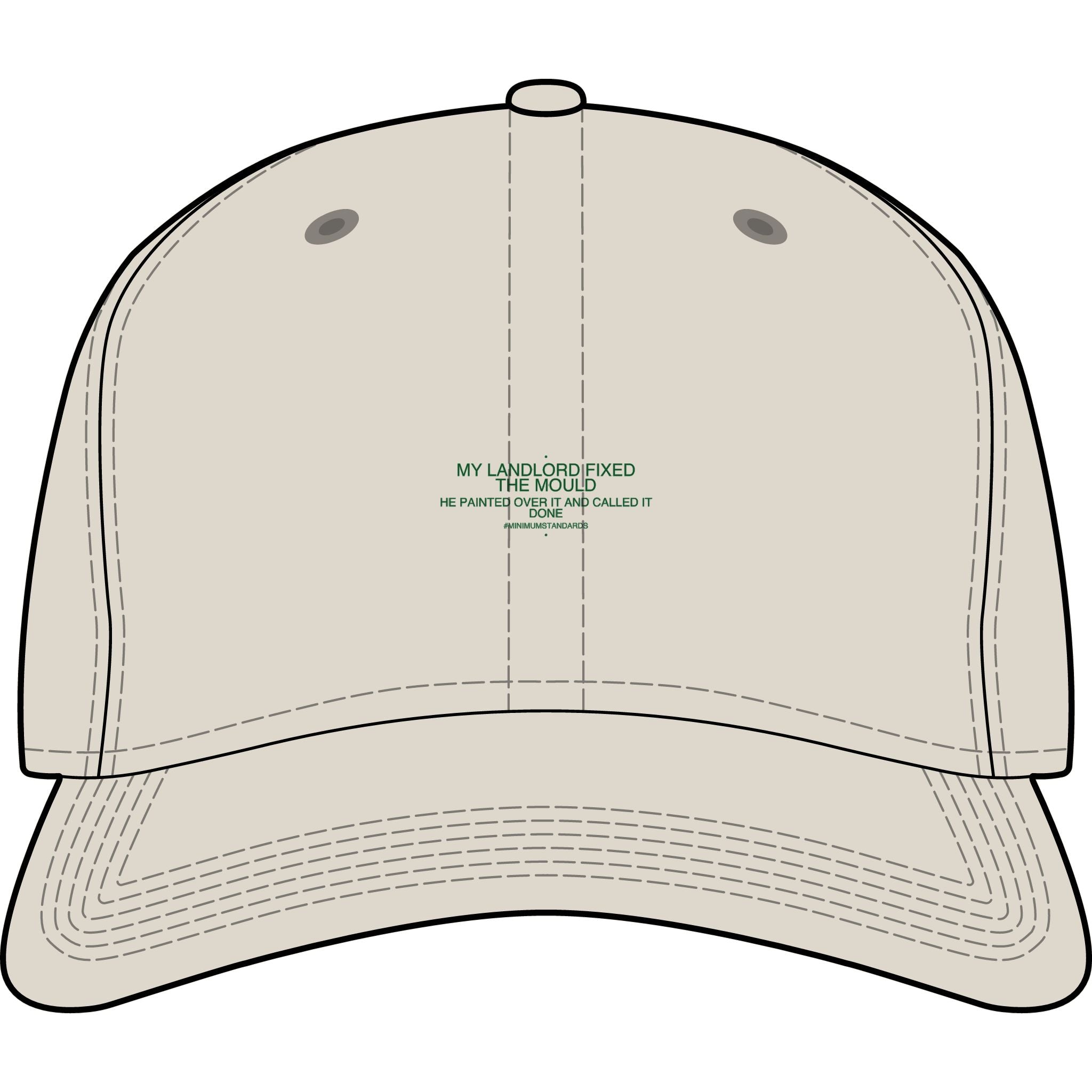 My Landlord Fixed The Mould - Trendy Teez Funny Cap mockup