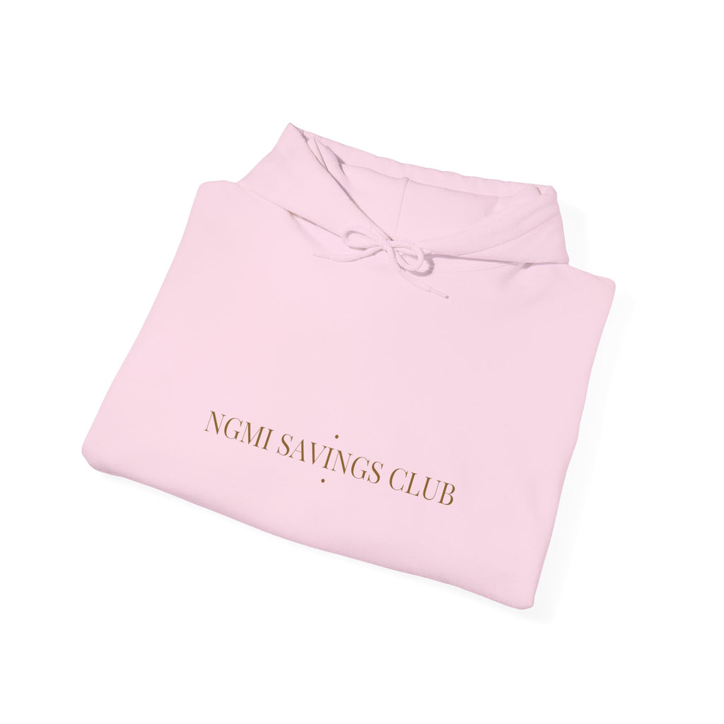 Ngmi Savings Club - Trendy Teez Funny Hoodie mockup
