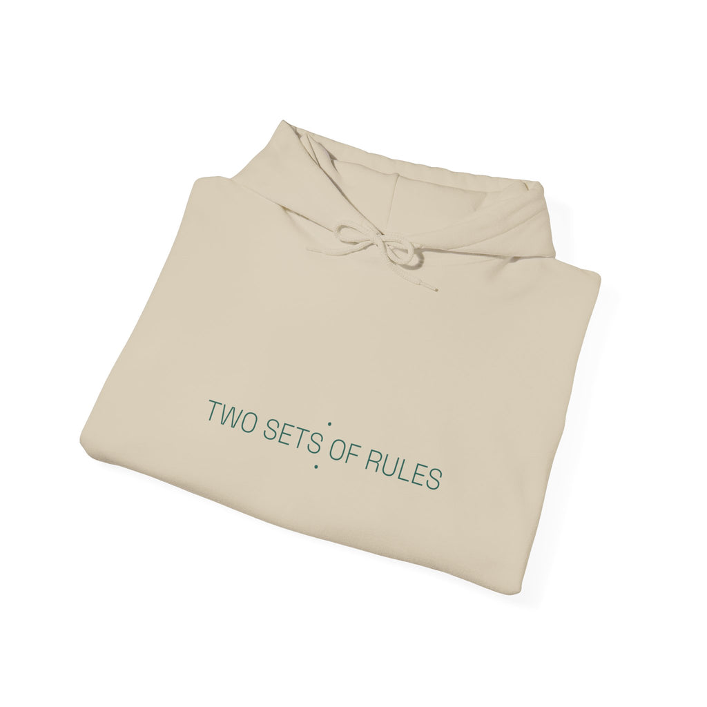 Two Sets Of Rules - Trendy Teez Funny Hoodie mockup