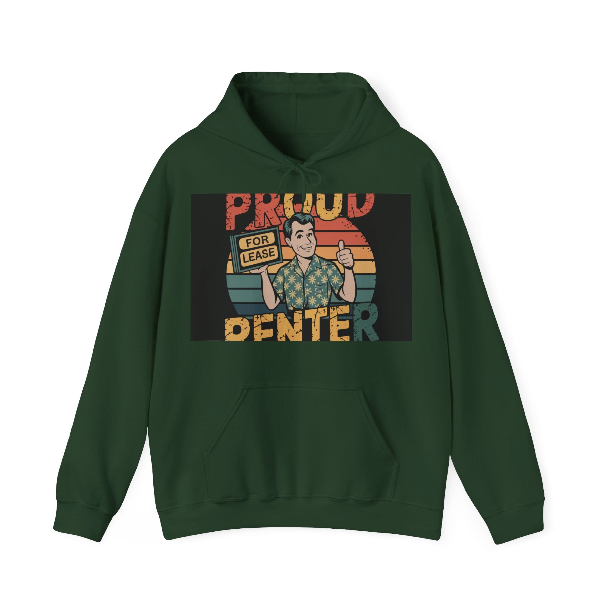 Proud Renter - Trendy Teez Funny Hoodie mockup