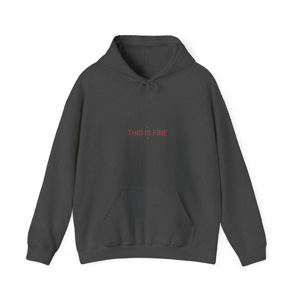 This Is Fine - Trendy Teez Funny Hoodie mockup