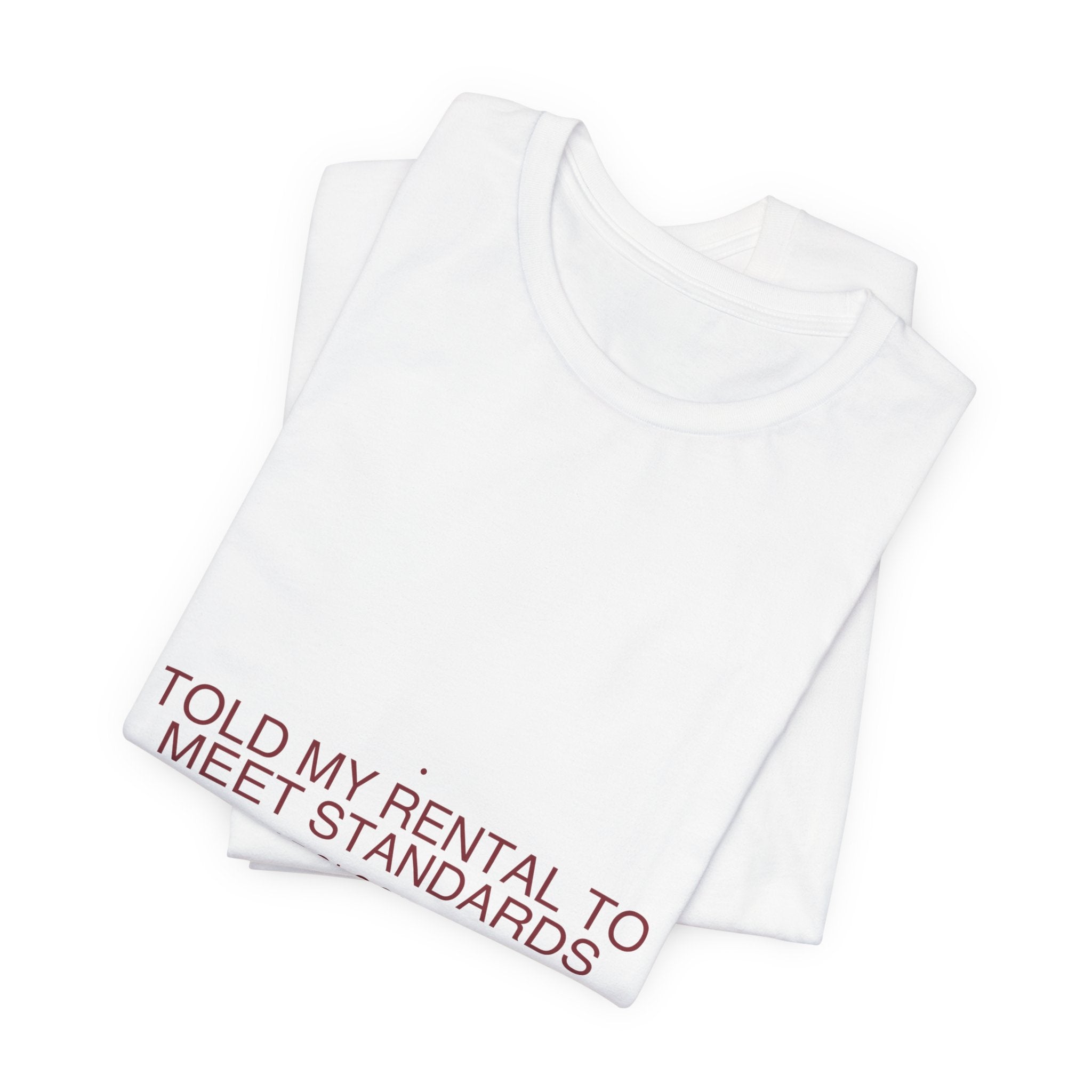 Told My Rental To Meet Standards - Trendy Teez Funny Tee mockup