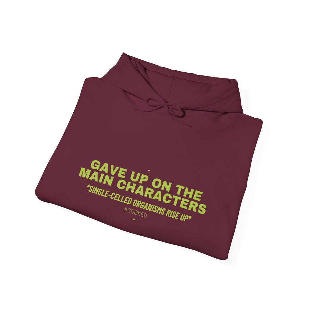 Gave Up On The Main Characters - Trendy Teez Funny Hoodie mockup
