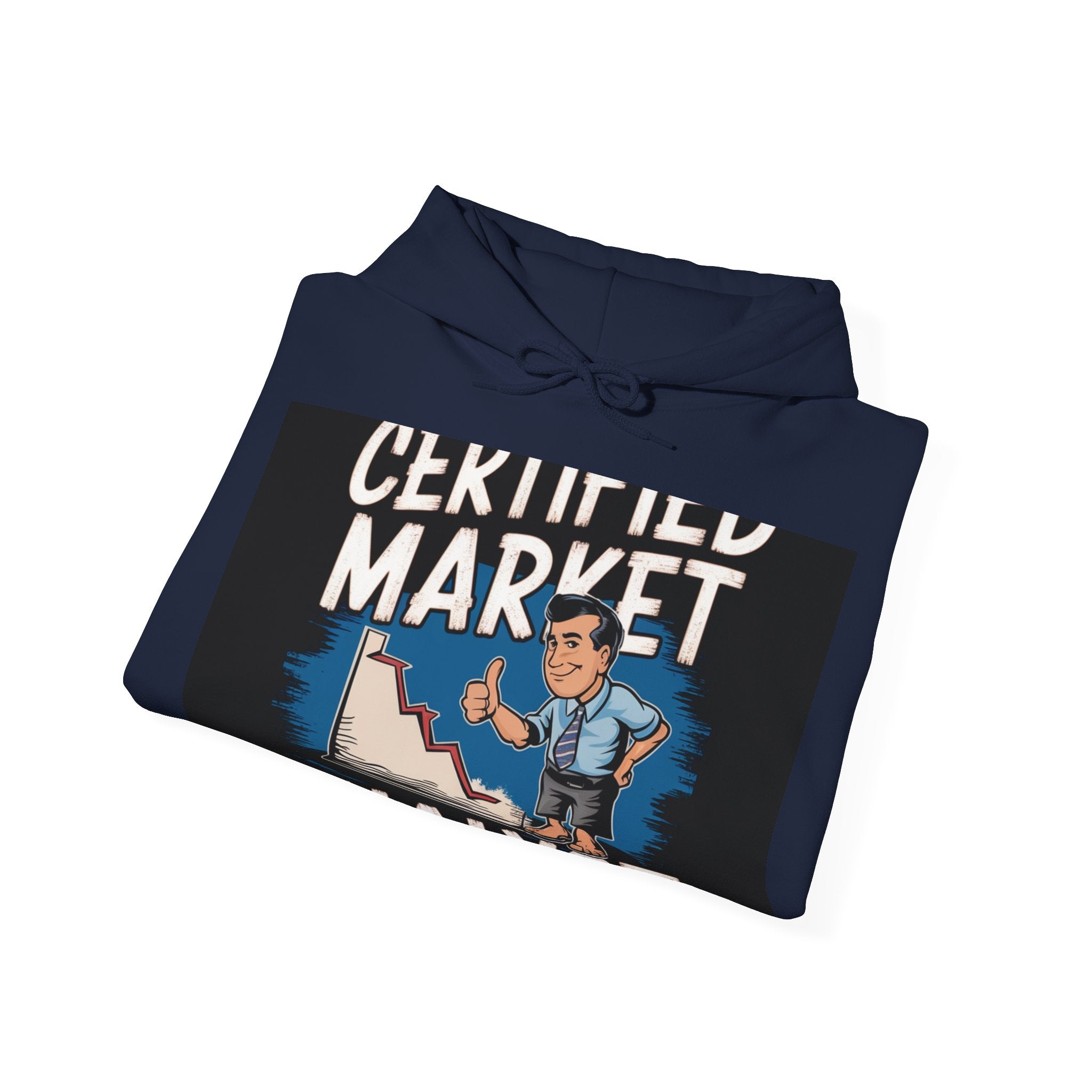 Certified Market Analyst - Trendy Teez Funny Hoodie mockup