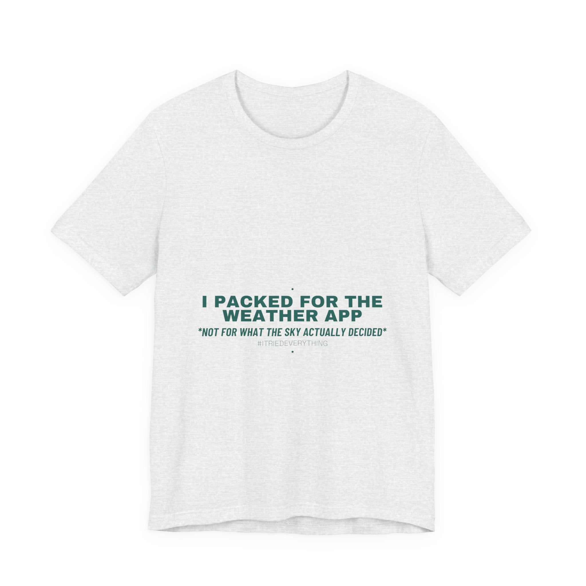 I Packed For The Weather App - Trendy Teez Funny Tee mockup