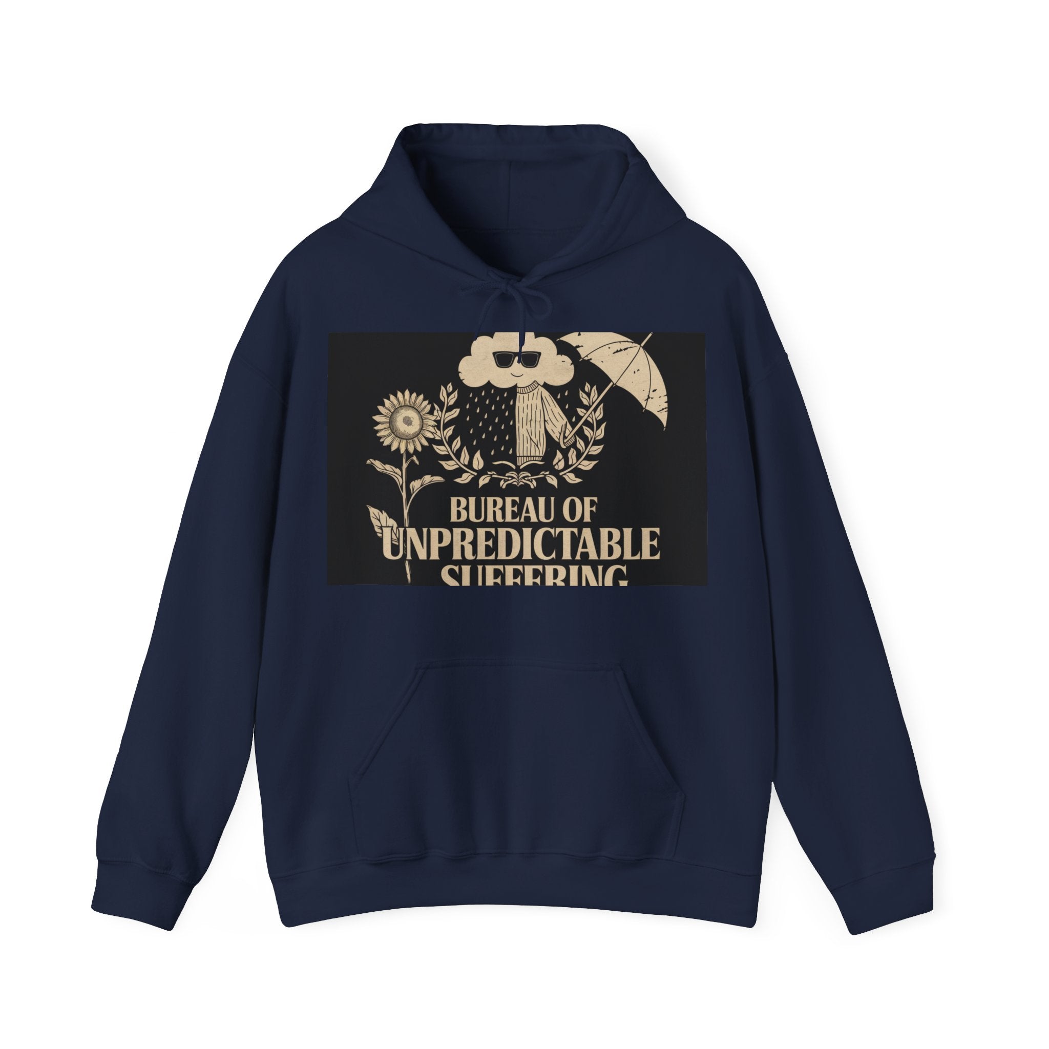 Bureau Of Unpredictable Suffering - Trendy Teez Funny Hoodie mockup