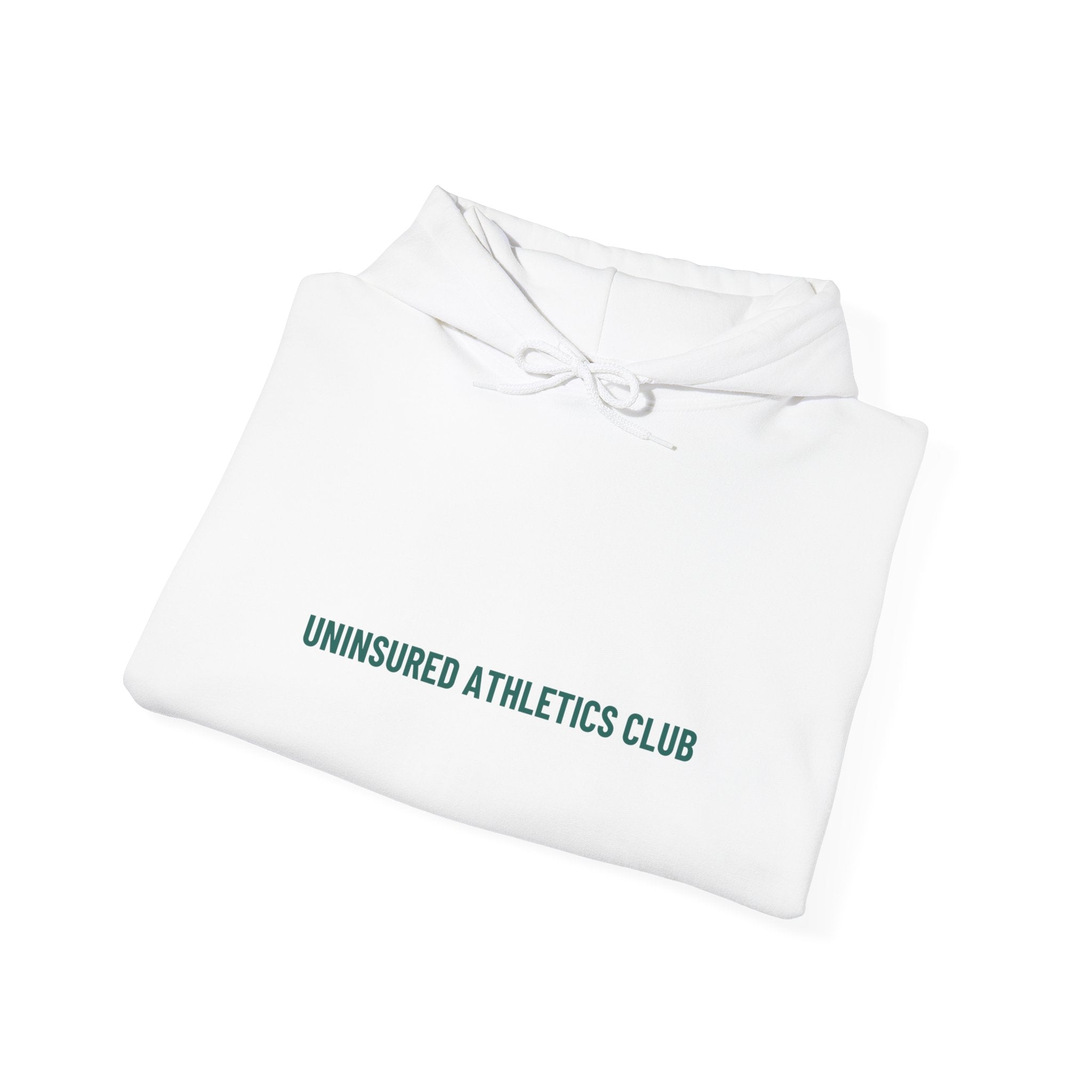 Uninsured Athletics Club - Trendy Teez Funny Hoodie mockup