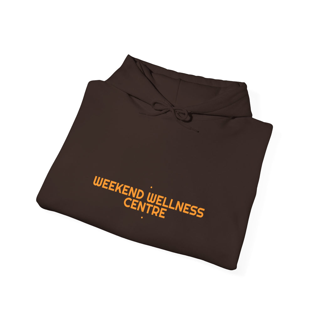 Weekend Wellness Centre - Trendy Teez Funny Hoodie mockup