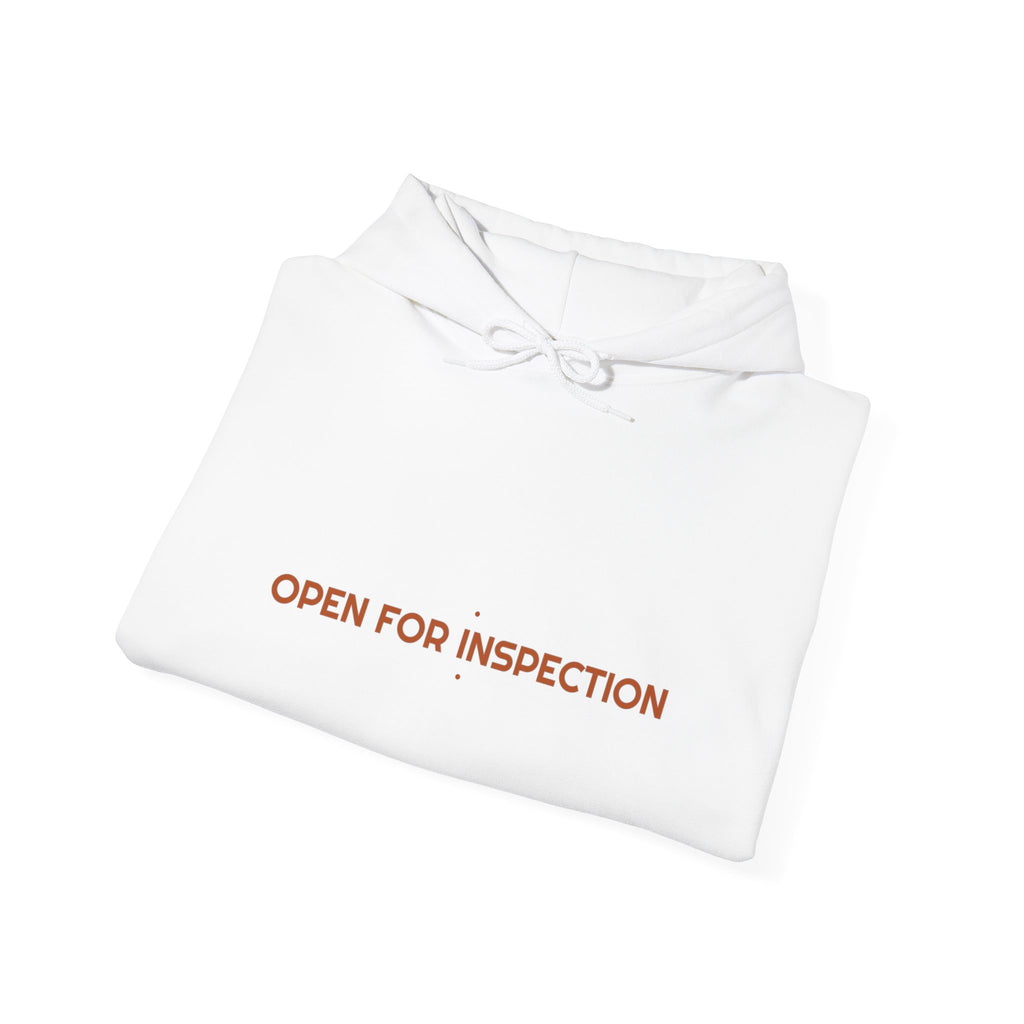 Open For Inspection - Trendy Teez Funny Hoodie mockup