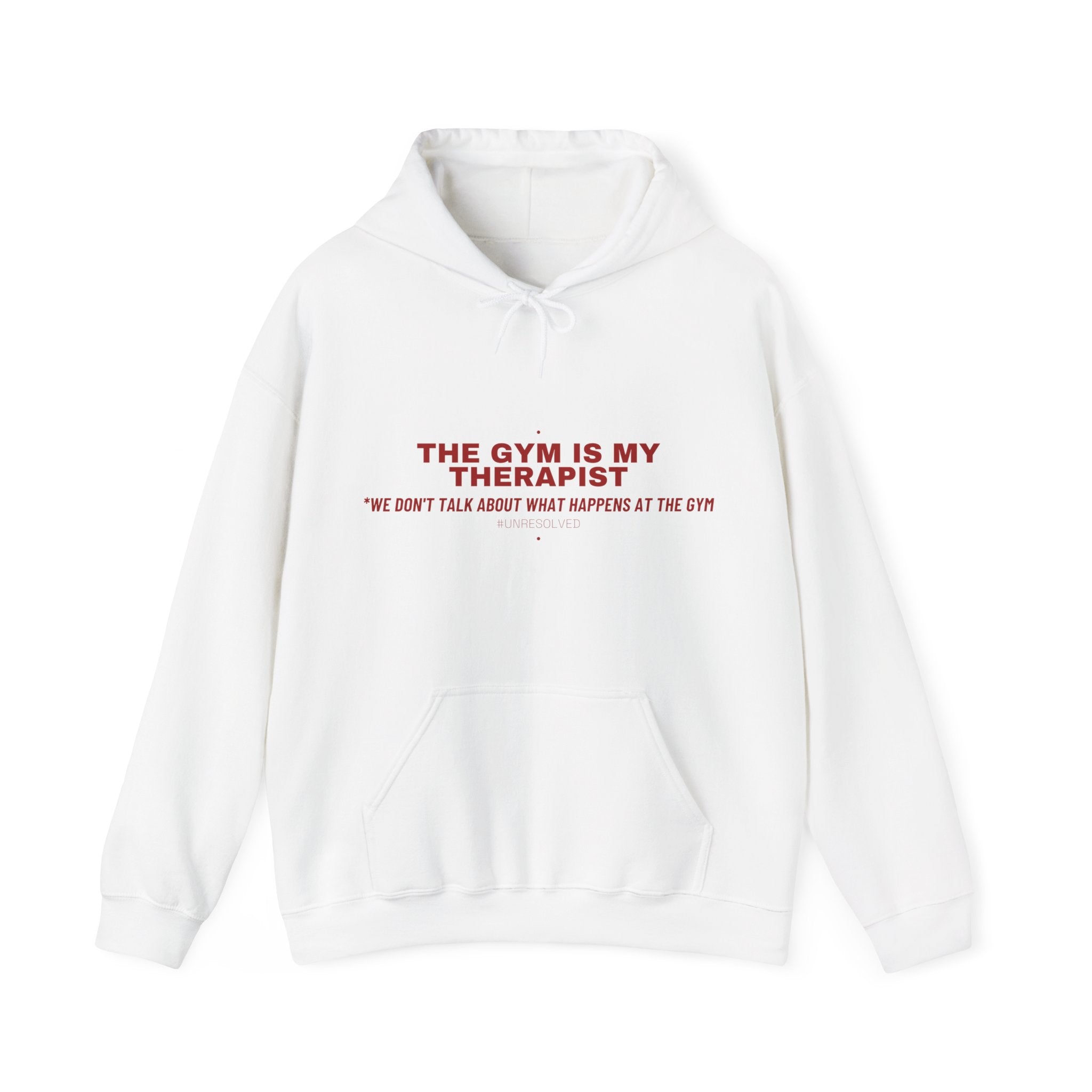 The Gym Is My Therapist - Trendy Teez Funny Hoodie mockup