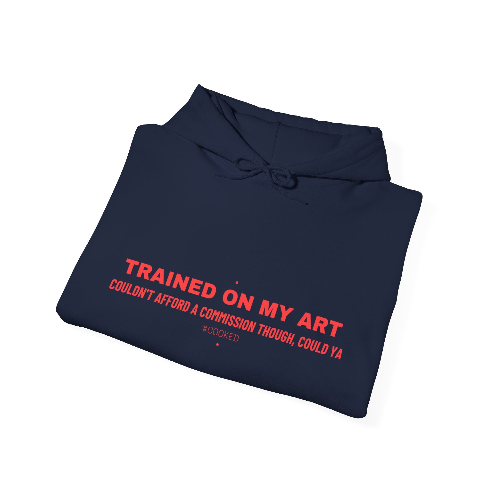Trained On My Art - Trendy Teez Funny Hoodie mockup