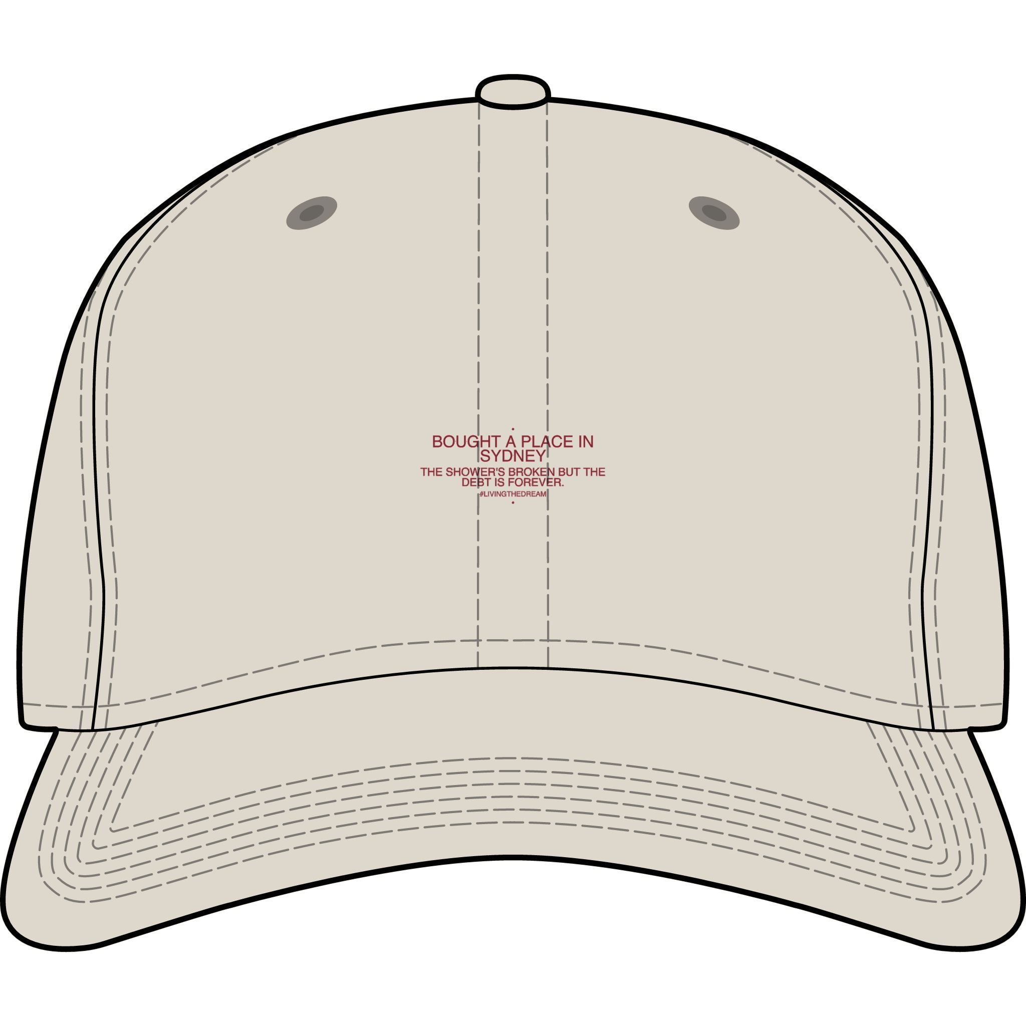 Bought A Place In Sydney - Trendy Teez Funny Cap mockup