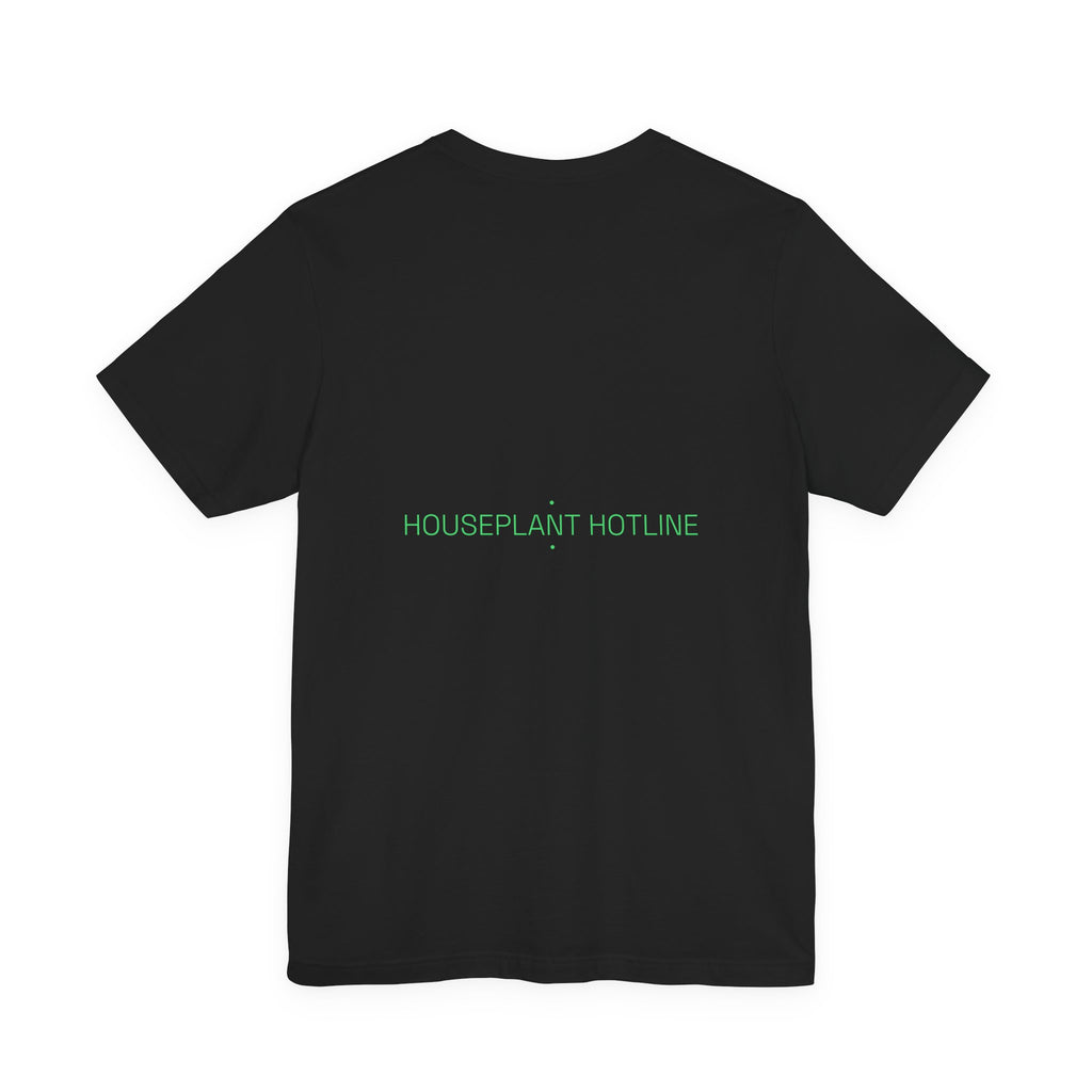 Houseplant Hotline - Trendy Teez Funny Tee (Back Print) mockup